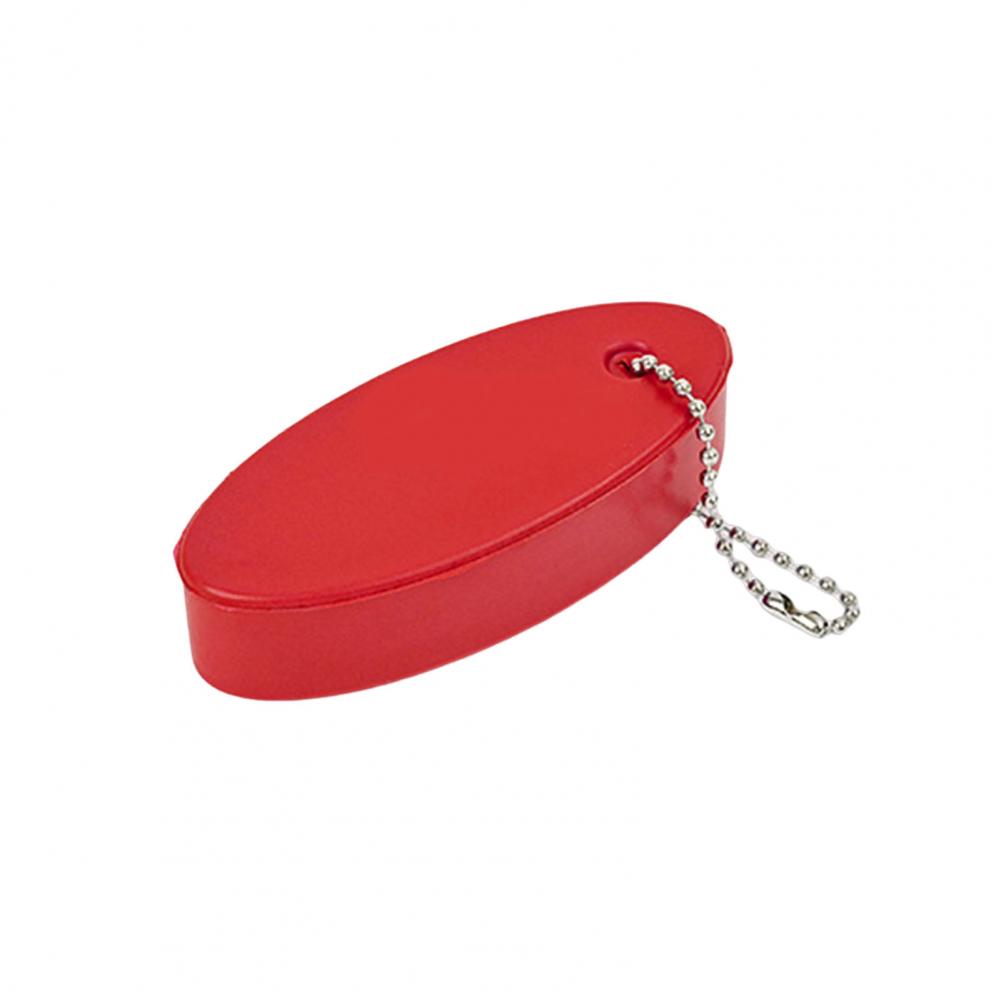 Float Keyring Waterproof Vinyl Foam Oval Float Key Rings Pendant Buoy Key Chain for Boating Fishing Surfing: Red