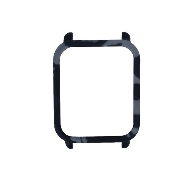 Funda protectora para reloj de PC para Xiaomi Huami Amazfit Bip Bit Youth Watch PC Shell Frame para accesorios de reloj Amazfit Bip: Gray camouflage