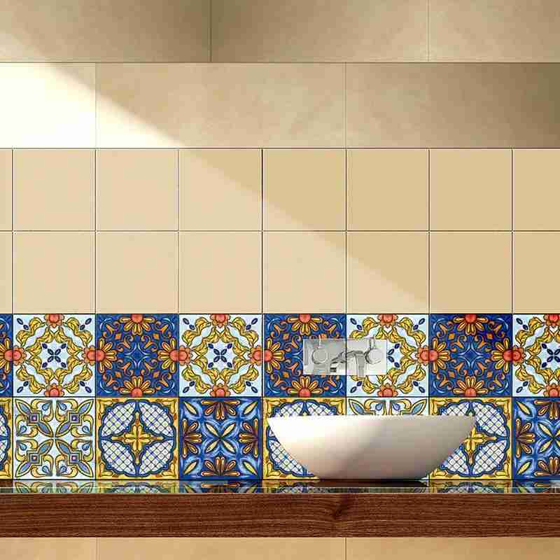 15*15cm keuken olie- en waterdicht badkamer sticker trap stereo meubel sticker keramische tegel sticker decoratie wa  h6 m 1