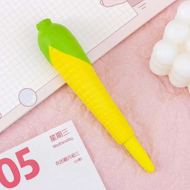 Stress Relieve Gel Pens Kawaii Rabbit Squishy Foam Signature Pens Cute Roller Pens for School Korean Stationery Office Supplies: Light Grey