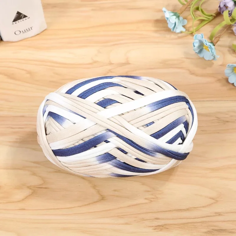 Katoen platte draad DIY T-shirt garen haak snoep kleuren naaien & breien benodigdheden materialen voor tas pantoffels sandalen handgemaakt