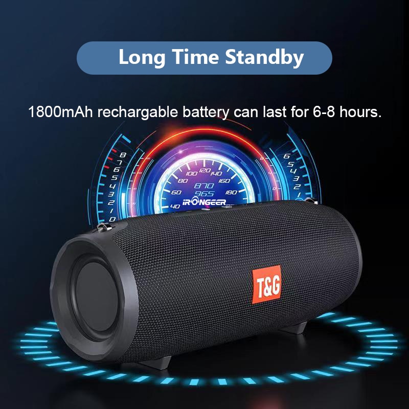 20W Draadloze Bluetooth Speaker Draagbare Kolom Outdoor Waterdichte Luidspreker Met Fm Radio Tf Usb Aux Bass Boom Box Muziek speler