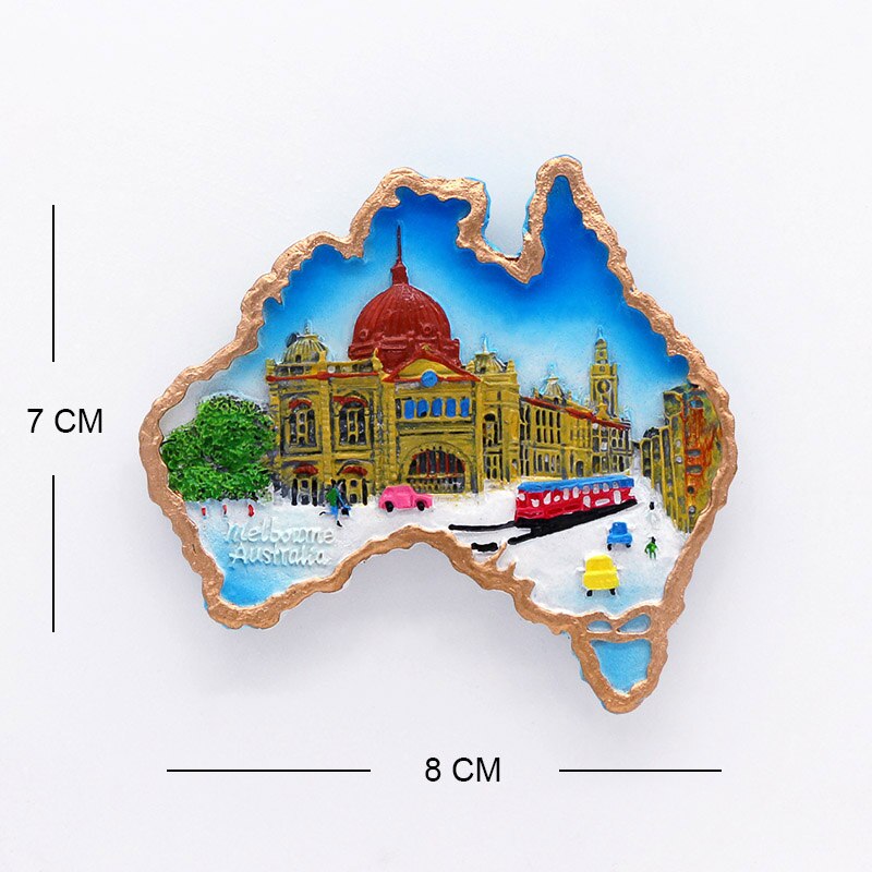 Australia kangaroo Sydney Opera House souvenir 3D fridge magnets magnetic refrigerator home decoration Australia Collection: D