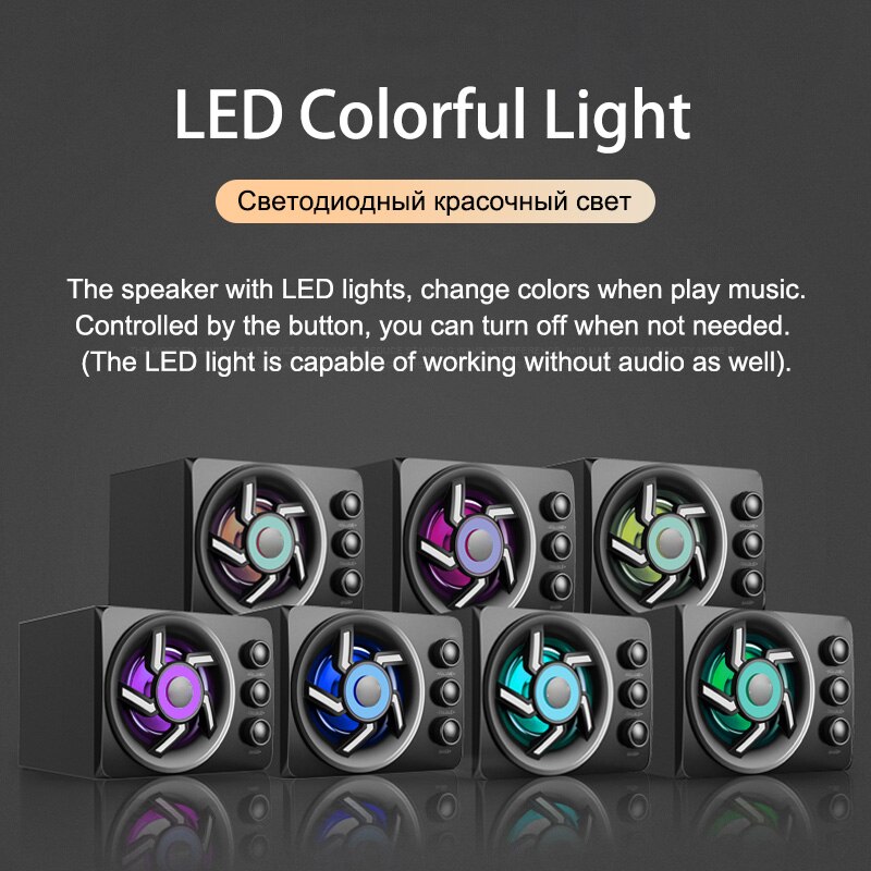 Bluetooth Bedrade Computer Luidsprekers Luidspreker Bass Subwoofer Aux Audio Home Theater Muziekspeler Speaker Pc Laptop Soundbox