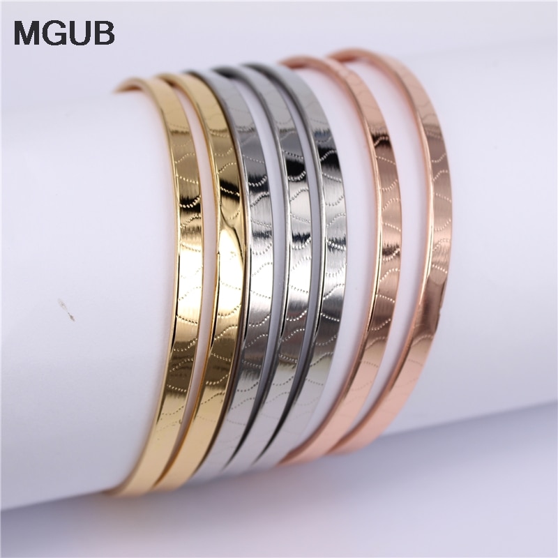 Alta qualidade 7 peças/set 2 combinações de estilo 3 cores 316l pulseira de aço inoxidável não se desvanece masculino lh585