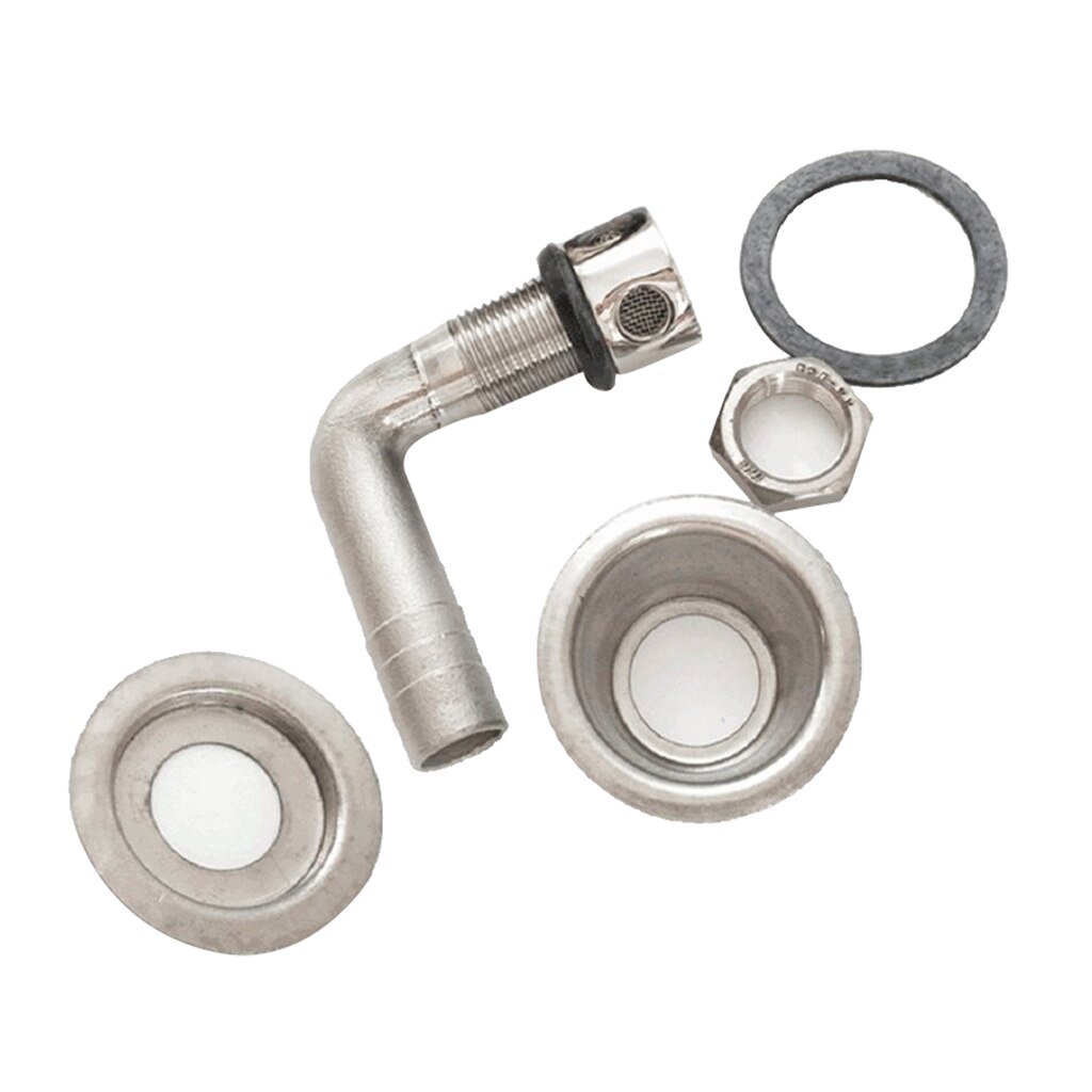 Marine Boat Flush Mount Fuel Gas Tank Vent for 5/8inch, Stainless Steel- Heavy Duty