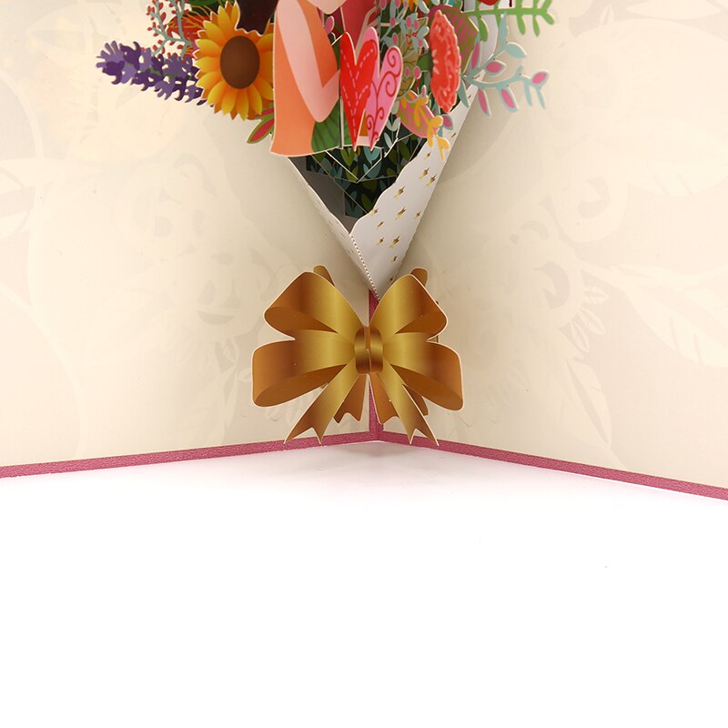 3D Mothers Day Pop Up Cards Flowers Card Anniversary Birthday Card Thank you Greeting Card for All Occasions Wife Her Girl