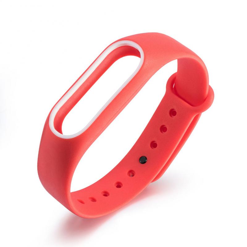 For Mi band 2 Wristbands belt Colorful Silicone Wrist Strap Bracelet Double Color Replacement watchband: 03