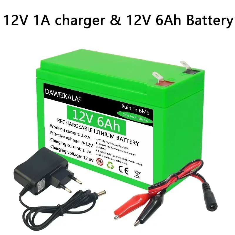 12V Pack 18650 lithium battery recharable battery Solar storage Battery Electric lighting 12V 3A Charger: Orange