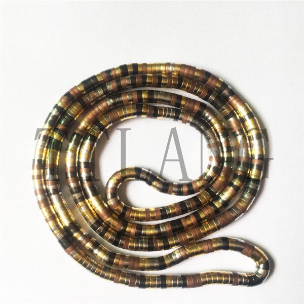 5mm 90cm Iron Flexible Twisted Jewelry Bendable Snake Necklace 20 Colors Available: Black-Gold-Copper