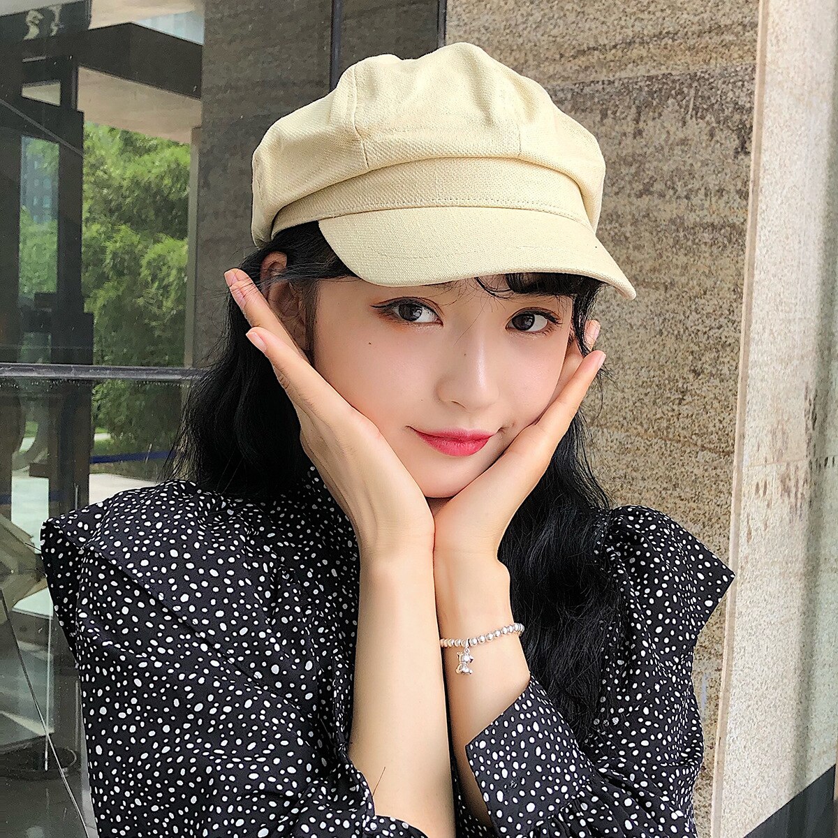 Newsboy Caps Women Newsboy Berets Cap Octagonal Baker Peaked Beret Driving Hat Female Sunscreen Hats Painter Tour cap