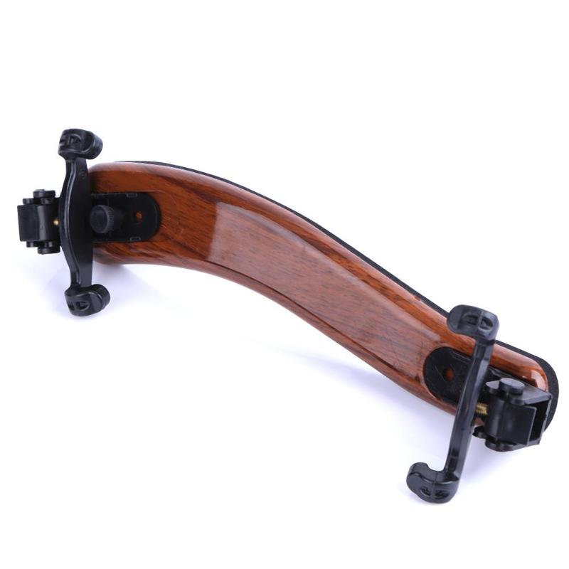 Violin skulderstøtte støtte 4/4 fuld størrelse justerbar ahorn træ violin skulderstøtte violin tilbehør tilbehør