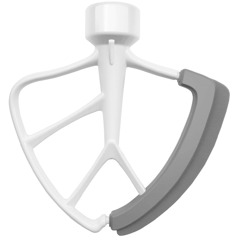 4.5-5 Quart Flex Edge Beater for KitchenAid Tilt-Head Stand Mixers K45SS KSM75 KSM95 White