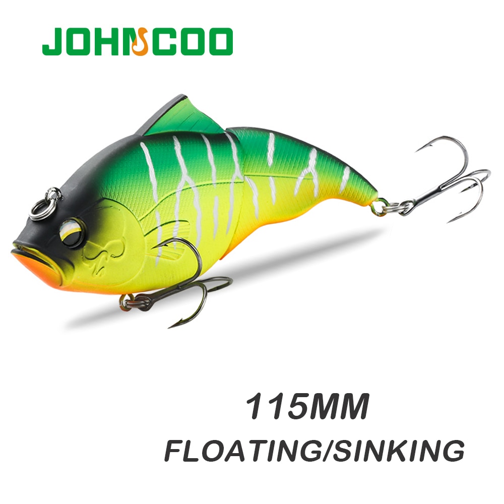 JOHNCOO 115mm Trillingen SW Drijvende Vissen Lokken Lipless Crankbaits Zinken Harde Lokken Kunstmatige VIB Aas Bass Vissen Lokt