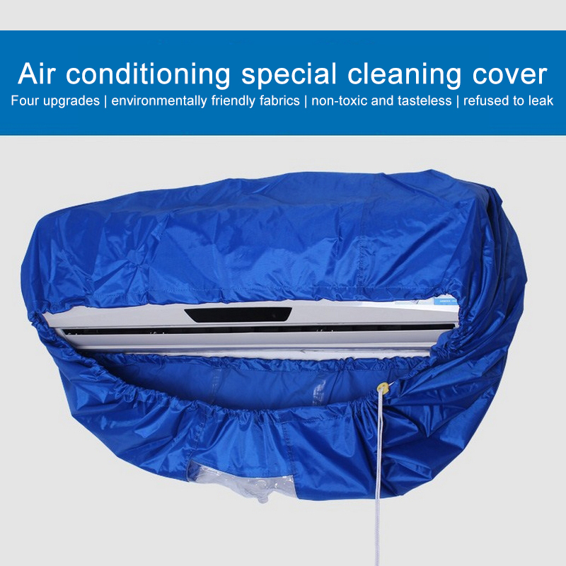 Thuis Airconditioner Schoonmaken Waterdichte Anti Dust Blauw Wassen Cover Voor Wassen Waterdichte Household Cleaning Tools