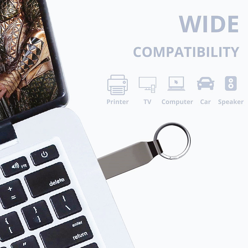 Metal USB Flash Drive 64GB 128GB key chain Pendrive Waterproof usb Pen 256GB 512GB USB Memory Stick Flash Disk