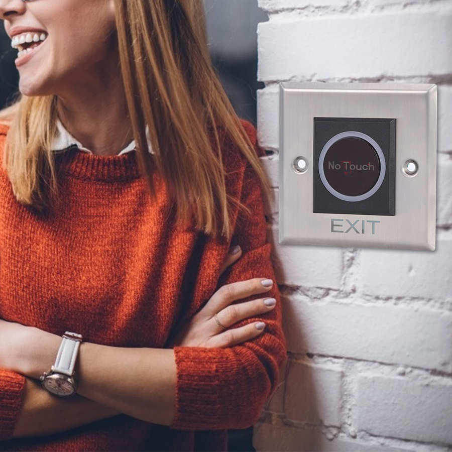 door access control Infrared Sensor Switch Non Touch Access Control System Backlit Button DC12V smart door controller
