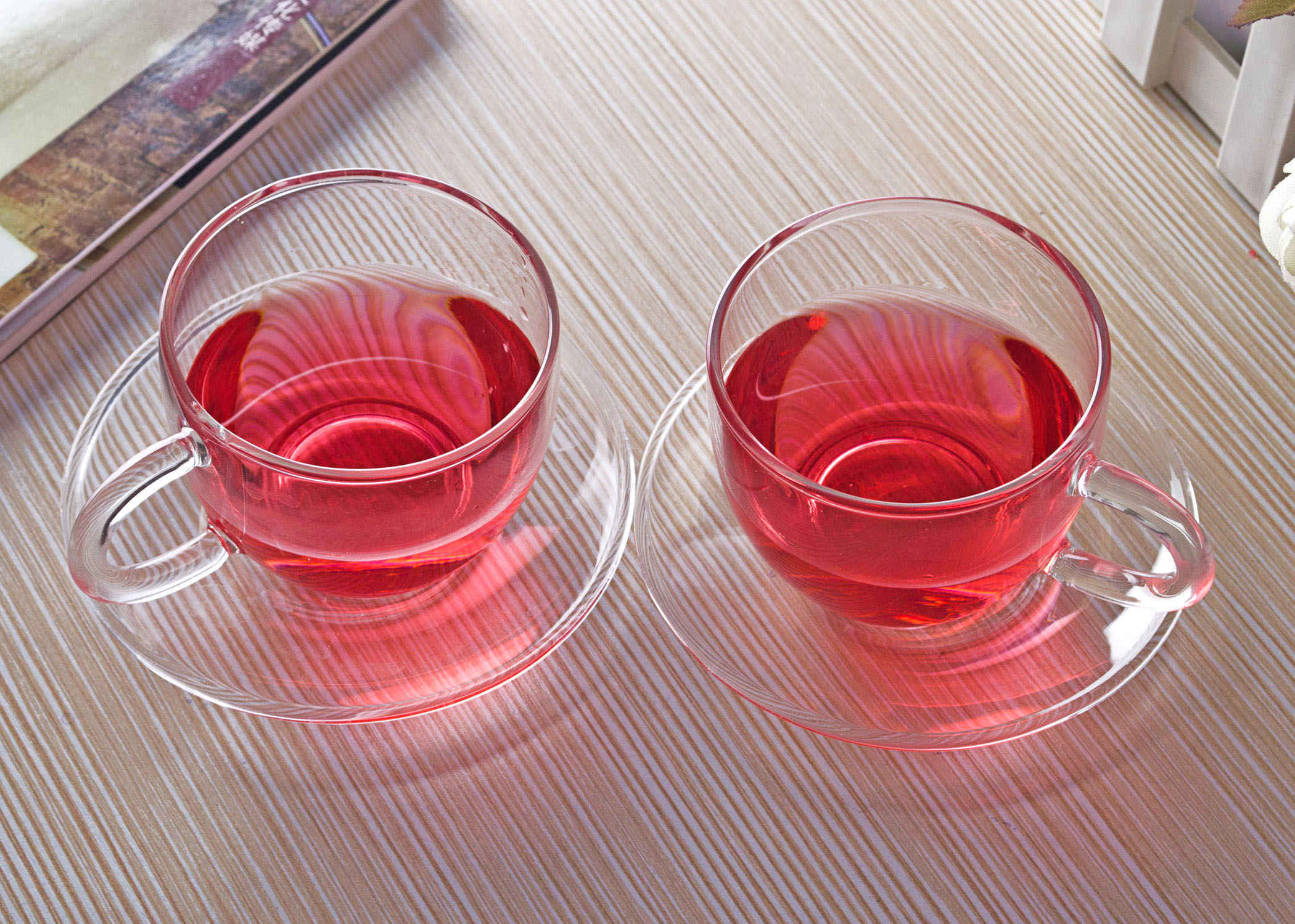 Cups &amp; Saucers Tea Set lots -1*100ml Heat Resistant Clear Glass Tea Cups Mugs +Saucer 9cm