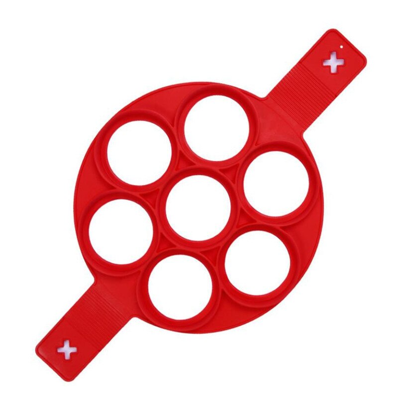 1PC Silicone Non Stick Fantastic Egg Pancake Maker Ring Kitchen Baking Omelet Moulds Flip cooker Egg Ring Mold: L