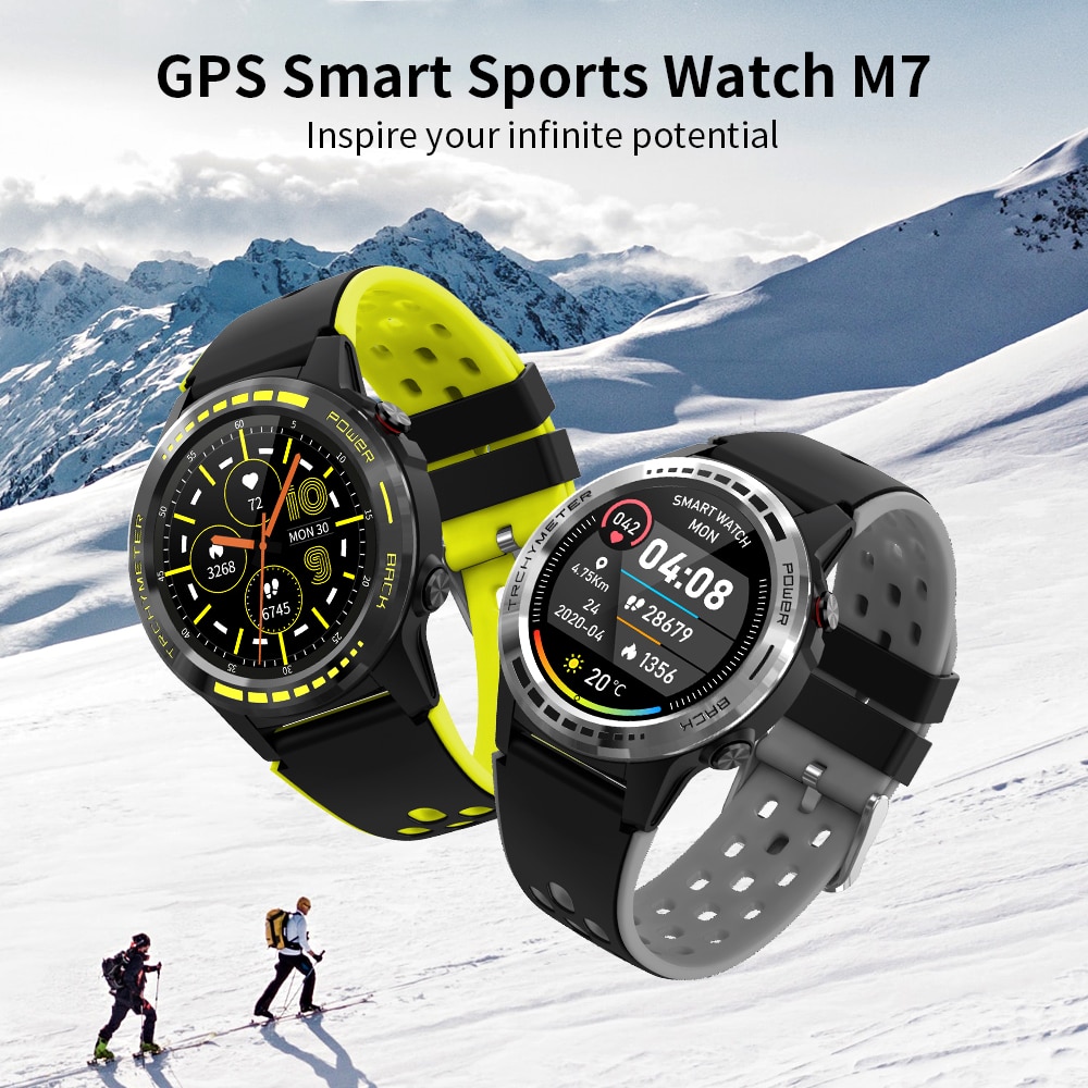 Gps Positionering Weer Altitude Kompas Waterdichte Outdoor Sport Bluetooth Call Horloge