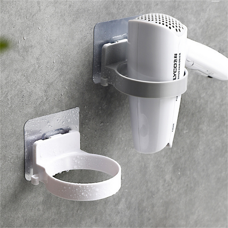 1Pc Föhn Houder Plank Opslag Muur Gemonteerde Haardroger Rack Organizer Abs Badkamer Armatuur Hardware Home Toilet Accessoires