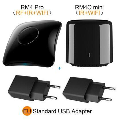 Broadlink  rm4 pro bestcon  rm4c mini universal ir rf fjärrkontroll kompatibel alexa google assistent för ac: 2eu rm4 cmini  rm4 pro