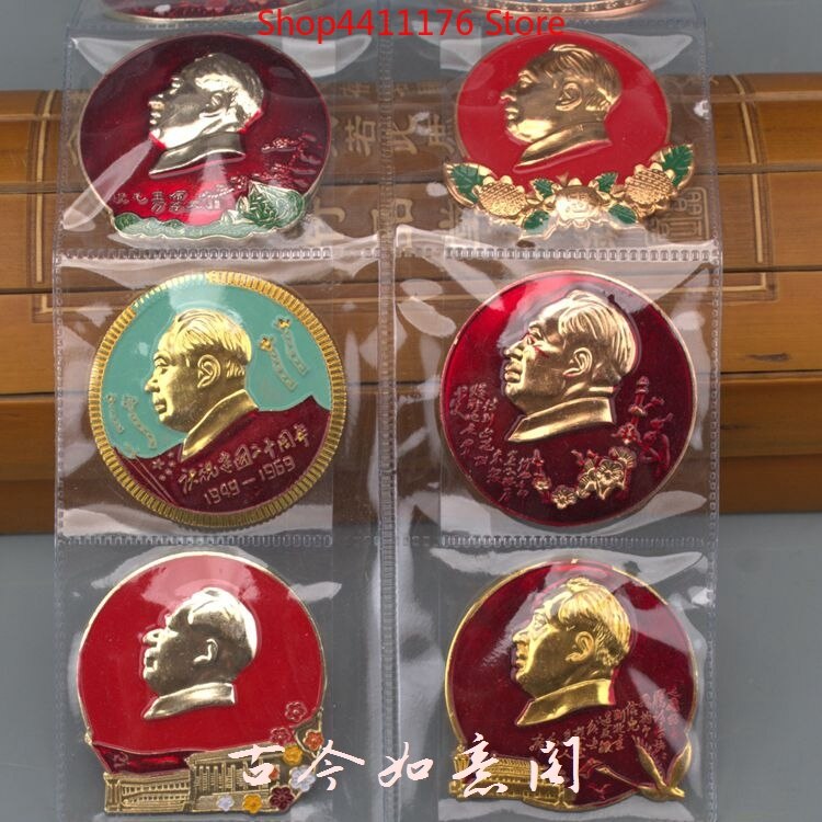 Formand mao badge souvenir badge 10 stk mao zedong badge nummer sæt maskot