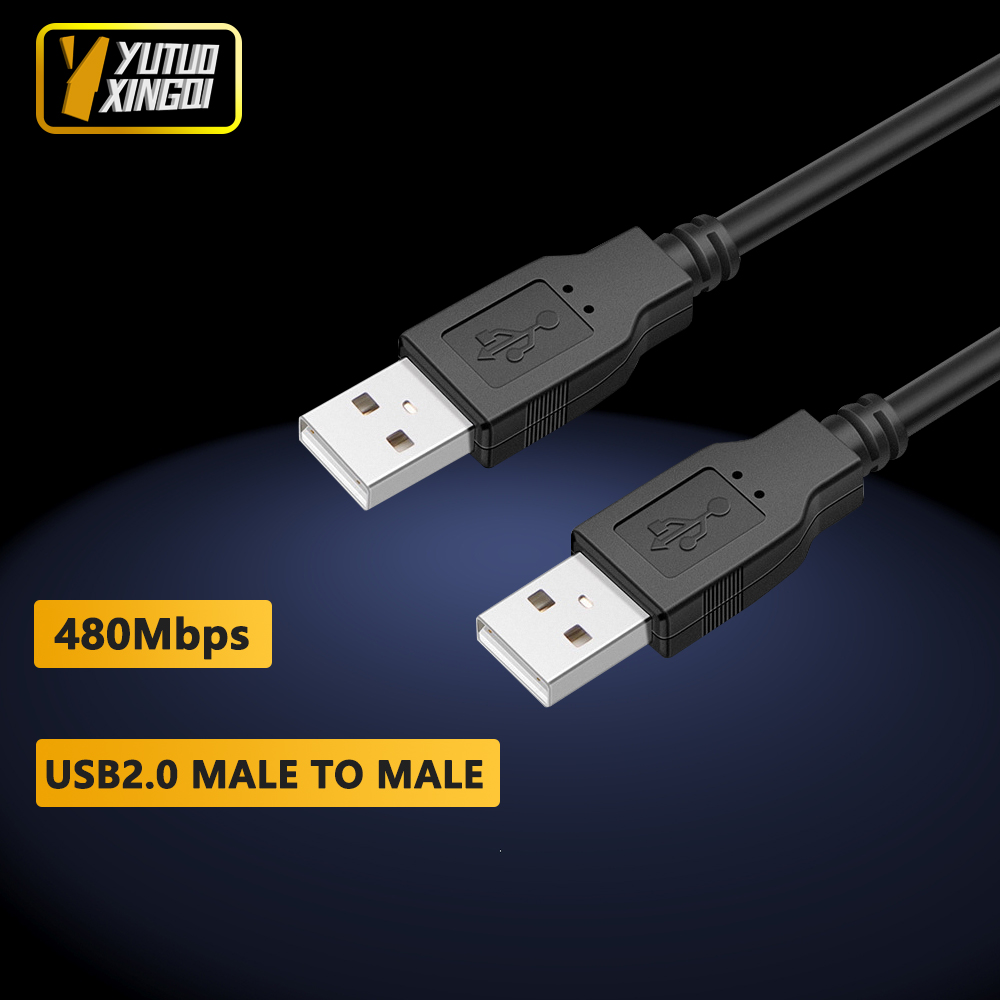 Usb 2.0 type a dataforlængerkabel han-til-han a/a til computer u disk tastatur mus print 1.5m 3m 5m