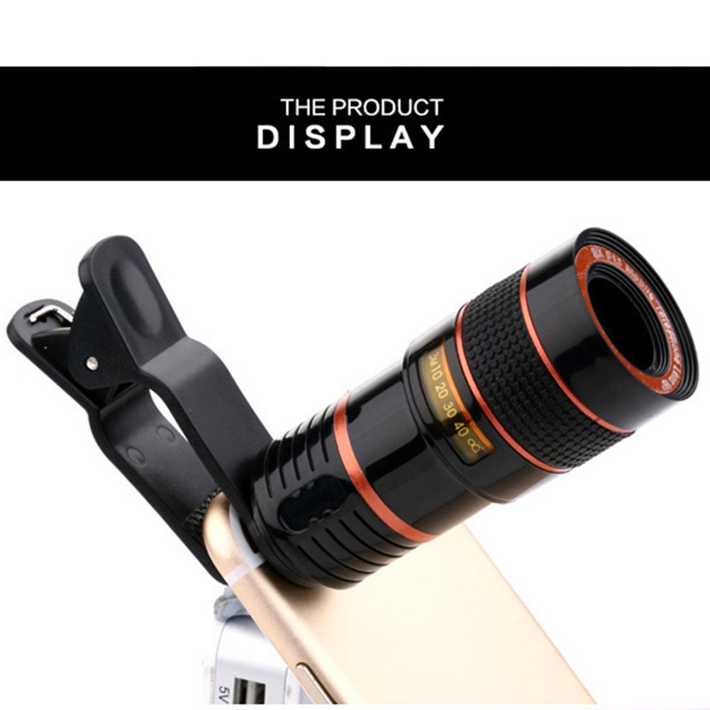 8x Zoomen Optische Teleskop praktisch Kamera Objektiv mit Clip für iPhone Samsung HTC Huawei Sony RJ88 praktisch Werkzeug Bausatz ND998
