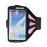 Metermal zwart / roze verstelbare stoffen netarmband voor samsung galaxy  s4 /  samsung galaxy note 2 /  samsung galaxy note 3: Default Title