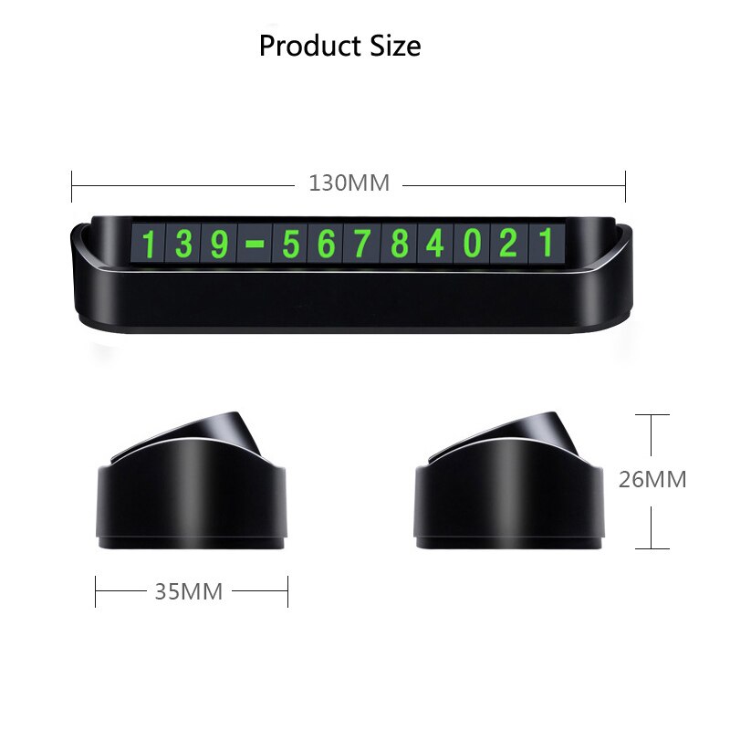 Auto Tijdelijke Parkeerkaart Telefoon Nummer Kaart Plaat Auto-styling Auto Accessoires Telefoonnummer Card Auto Stickers