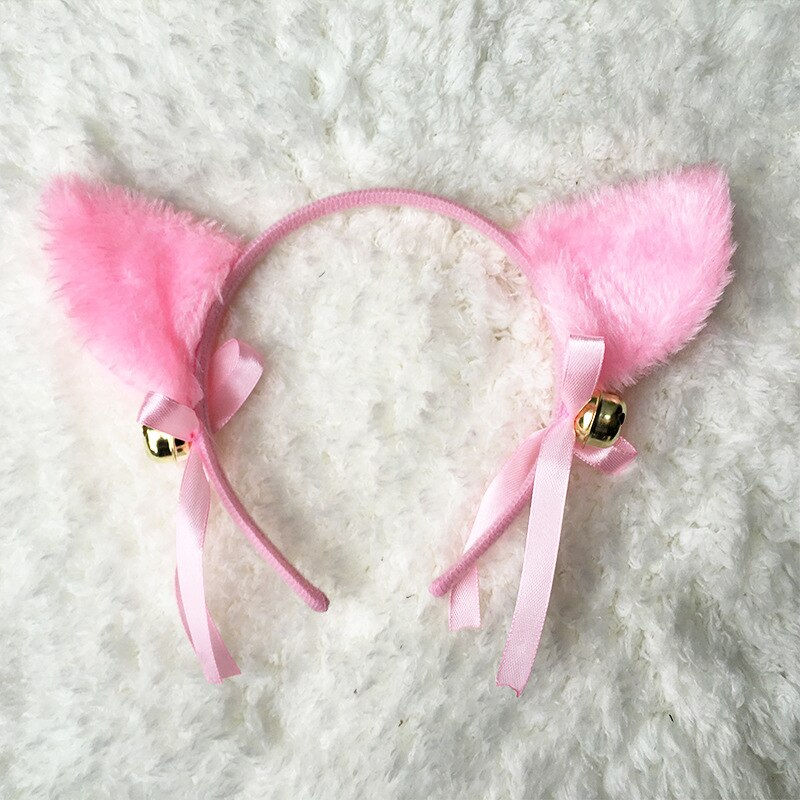 Diadema con patrón con orejas de gato para mujeres y niñas, diadema de Cosplay, sombrerería de , accesorios para el cabello a la: 4