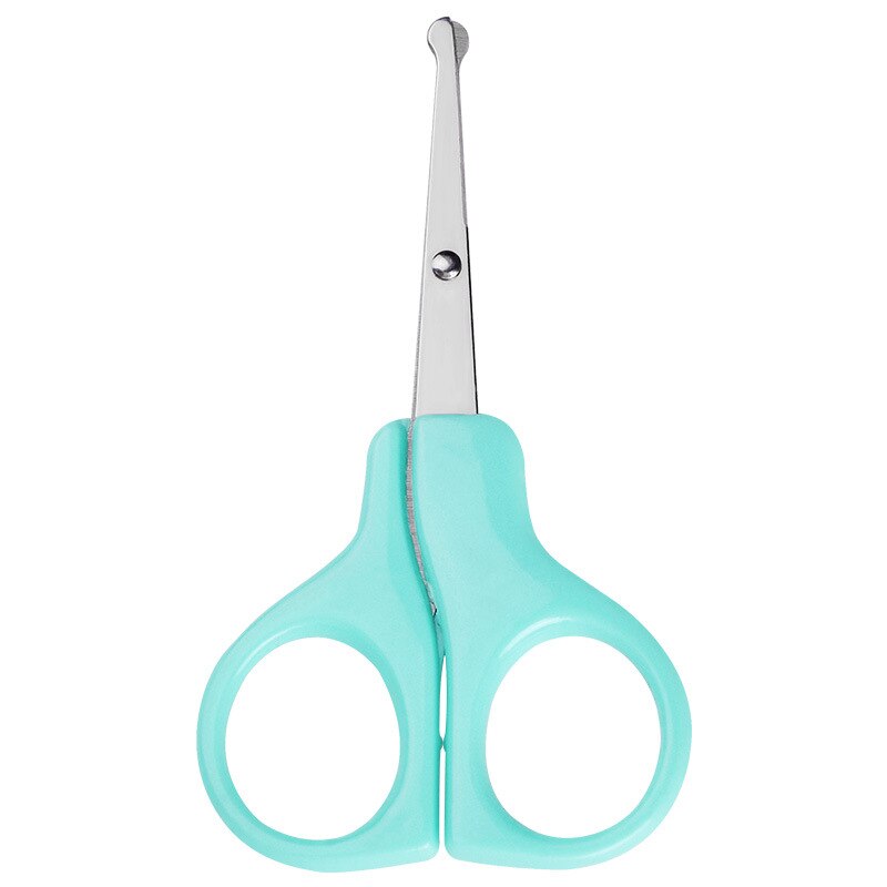 Baby Special Nail Scissors Mini Manicure Cutter Kids Nail Care Clipper Portable Infant Healthcare Kits Nail Trimmer Scissor Tool: lake green