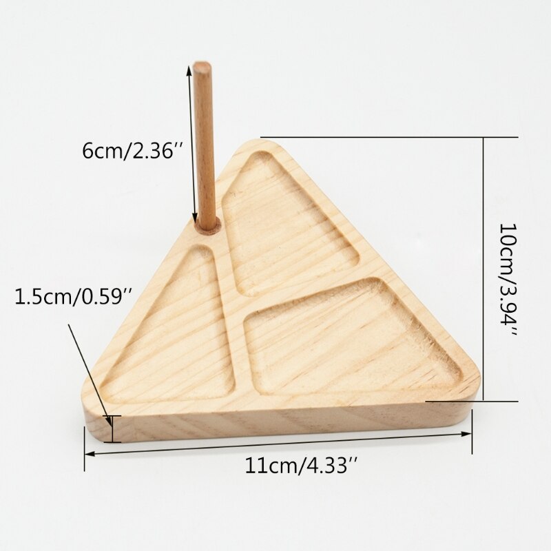 Houten Kraal Weefgetouw Kit Driehoek Weven Kralen Kralen Diy Breien Machine Board Organizer Tray Sieraden Maken Ambachten 28GF