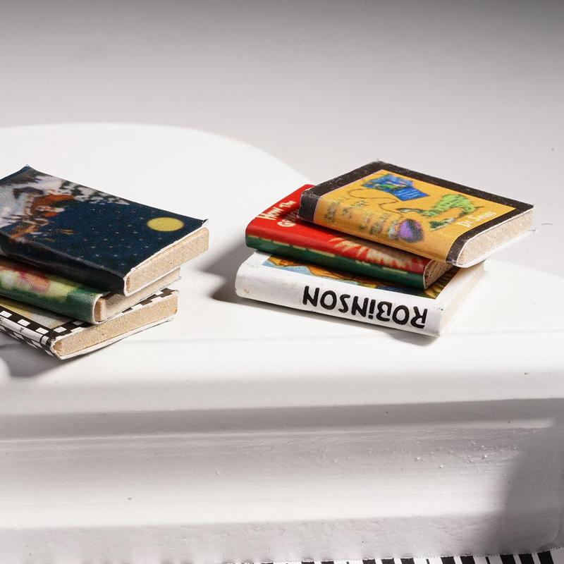 6 Pcs Comic Books1:12 Doll Accessories Doll Books House Decor Scene Study Room Exquisite Books