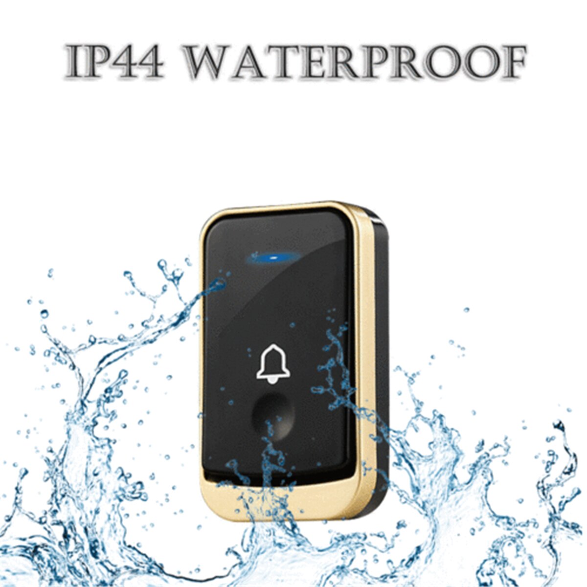 Wireless Doorbell Battery Operated Door Bell Remote Button+Plug in Receivers