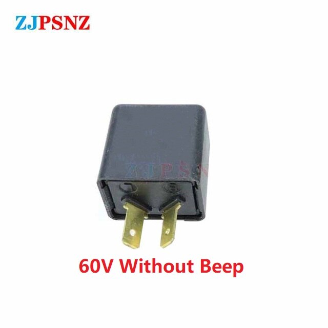 Flasher Relay Turn Signal DC12V 48V 60V 2Pins 3Pins Buzzer Beep Flasher Relay Blinker Indicator LED Flashers Turn Light Signals