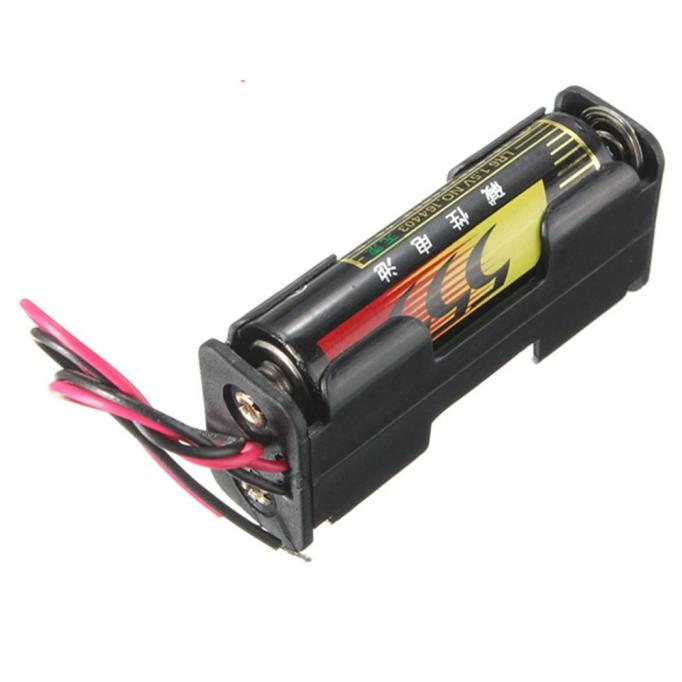 Batterie fallen Halfter 2-Slot 2 x AA Batterie Zurück Zu Zurück Halfter Kasten Mit Führt Batterie fallen auf Lagerbier 15