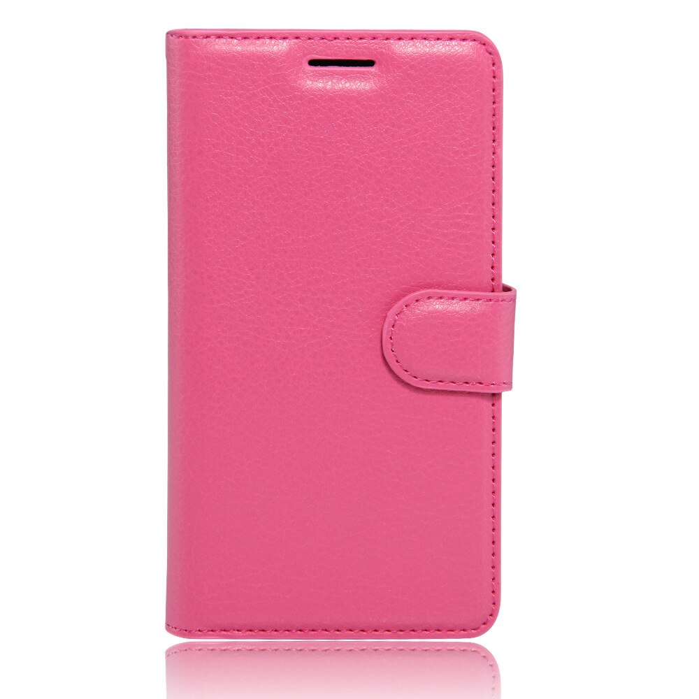 Étui à rabat de luxe pour Sony Xperia X F5121 double F5122 Smartphone portefeuille support couverture avec porte-carte téléphone sac Coque Funda: Rose Red