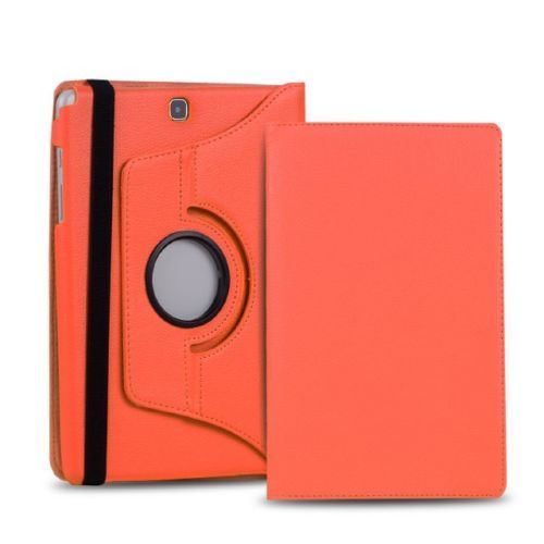 Rotating Case For Samsung Galaxy Tab A 9.7 inch SM-T550 SM-T555 SM-P550 SM-P555 tablet cover For Samsung Galaxy Tab A 9.7 case: Orange