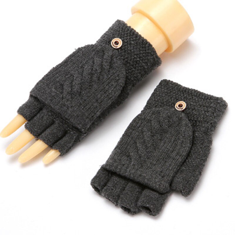 Gestrickte handschuhe weiblichen halb Finger kippe...  Grandado