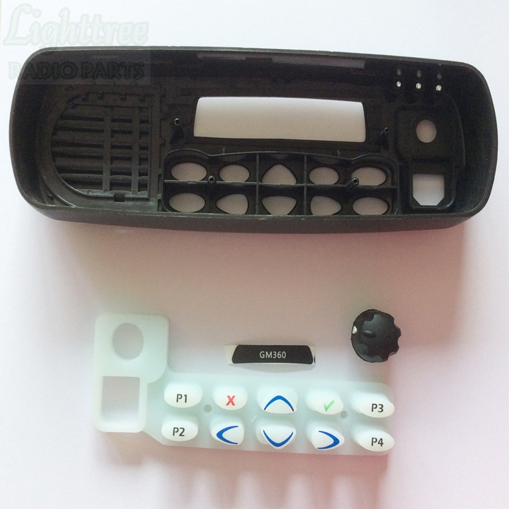 2 sæt x tophus kabinet til motorola  gm360 reparationsdele tastatur og knap medfølger