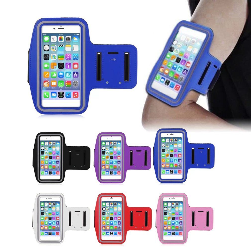 Running Bags Men Women Armbands Touch Screen Cell Phone Arms Band Phone Case Sports Accessories for 4.7-5.5 Inch Smartphone