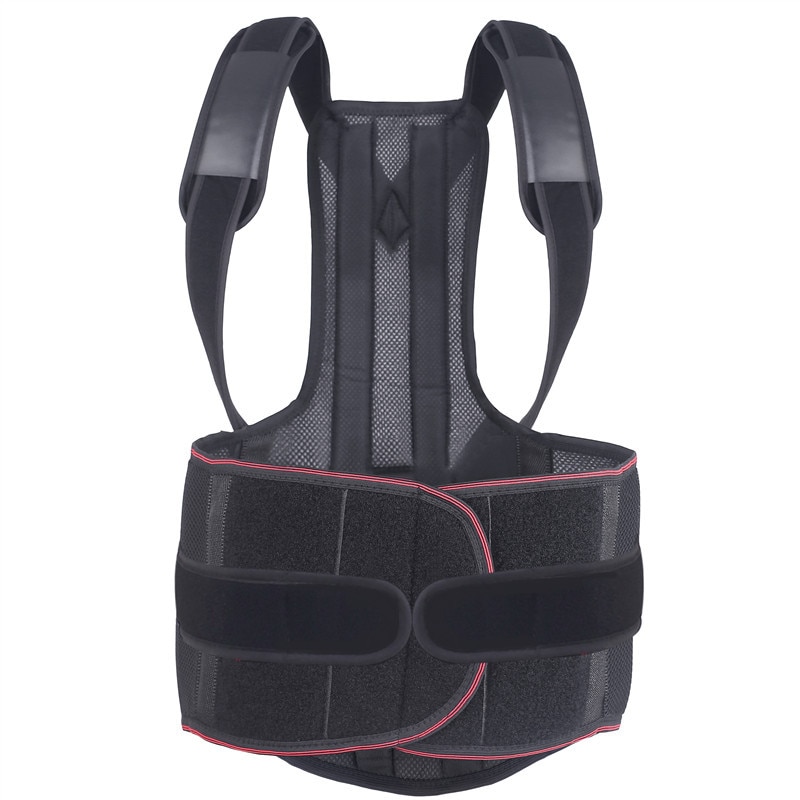 Spine and Back Support Providing Pain Relief for Neck Back Shoulders Adjustable Breathable Back Brace Improves Posture