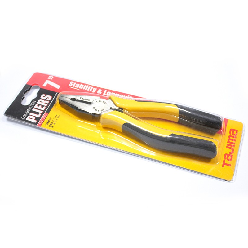 Tajima alicates de alambre, cortador de vicio, dientes/planos, multifuncionales, 6 ", 7", 8"