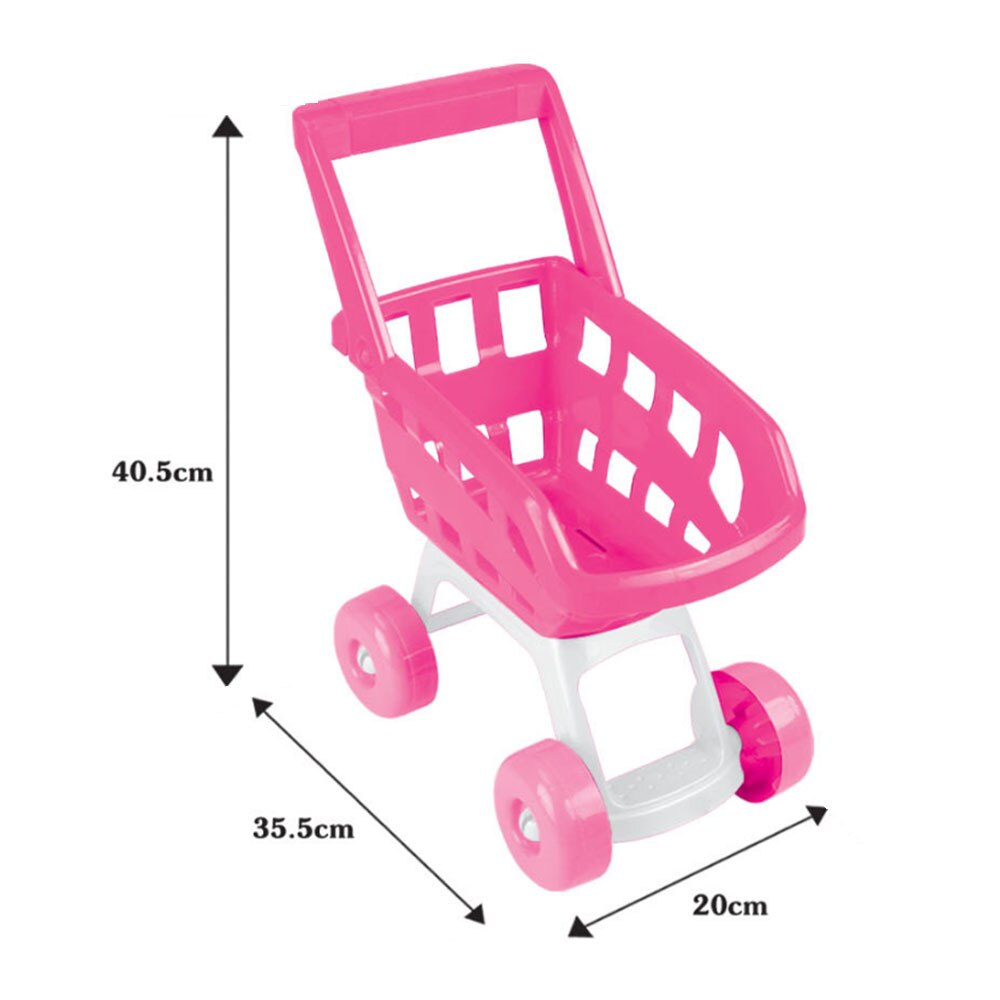 Lebensmittel Spielzeug freundlicher Simulation Spielen Haus Spielzeug Warenkorb Spielzeug Große Baby Supermarkt Wagen Obst Beste