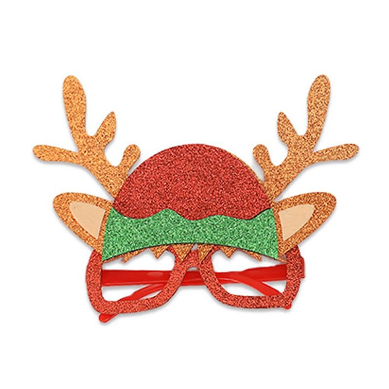 Dziewczęce świąteczne opaski na głowę i okulary dekoracje śliczne brokatowe poroże dorosłe dzieci święta bożego narodzenia rekwizyty na przyjęcia
