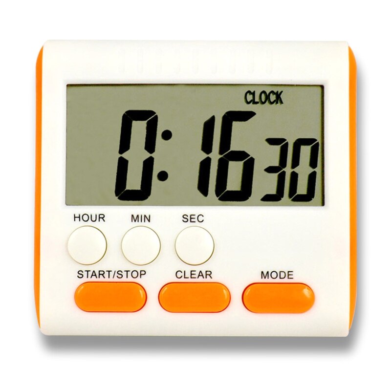 Multi-Function Electronic Timer Magnet Digital Timers Big LCD Display Count Up Countdown Timer for Break Time Cooking: -OR