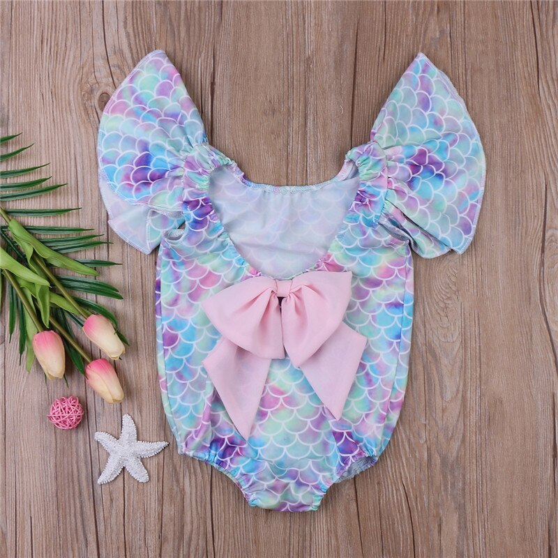 Sommer gutt baby jenter havfrue trikot badedrakt badedrakt bikini sett badedrakt kostyme
