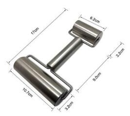 1 PC T bilden Edelstahl Teig rollen Stift Backen Kochen Werkzeug Rolle für Pasta Kekse Pizza und Teig PD 006: 01